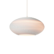 Graypants Scraplights Disc Pendant - Small, White
