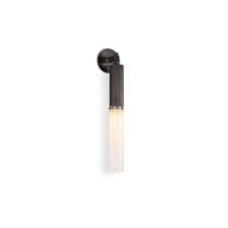 J. Adams & Co Flume IP44 Wall Light Bronze Frosted