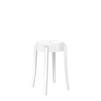 Kartell Charles Ghost Stool - Small, White