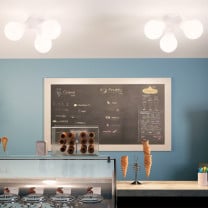 KDLN Atomium Wall/Ceiling Light in Restaurant