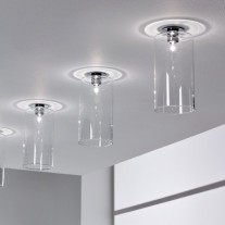 Axolight Spillray Recessed Ceiling LightM Crystal