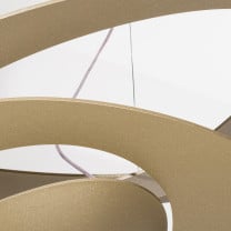 Artemide Pirce Mini Suspension LED Gold Closeup