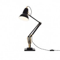 Anglepoise Original 1227 Brass Desk Lamp Jet Black