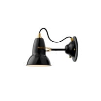 Anglepoise Original 1227 Brass Wall Light Jet Black
