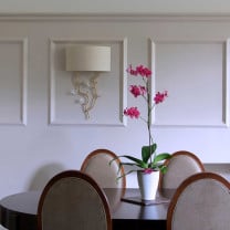 Porta Romana Trailing Blossom Wall Light in Dining Room