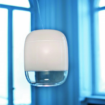 Prandina Gong LED Pendant Light in Glossy White