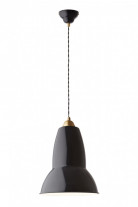 Anglepoise Original 1227 Brass Maxi Pendant Jet Black