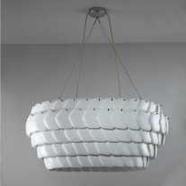 Original BTC Canton Pendant Light Oval Off