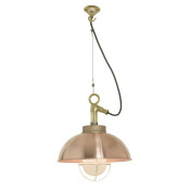 Original BTC Shipyard Pendant Copper Frosted Glass