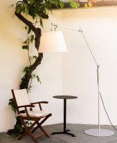 Artemide Tolomeo Paralume Outdoor Floor Lamp LED White 