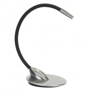 Original BTC Nimbus Table Lamp Adonised Titanium/Black Leather