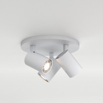 Astro Ascoli Triple Round Ceiling Light Textured White