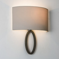 Astro Lima Wall Light Bronze with Putty shade