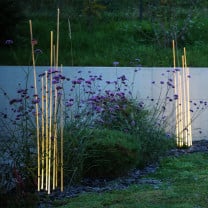 Artemide Architectural Reeds LED Outdoor Floor Lamp Lifestyle Garden 2
