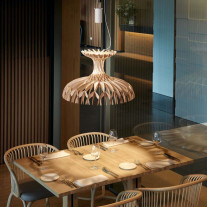 Bover Dome 60 LED Pendant Over Dining Table