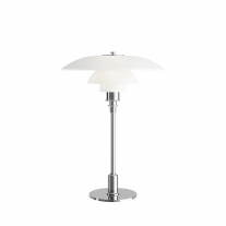 Louis Poulsen PH 3½-2½ Glass Table Lamp Chrome