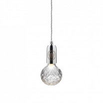 Lee Broom Crystal Bulb Pendant - Chrome / Clear Crystal