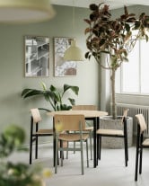 Muuto Loft Chair Black/Oak and Green/Oak