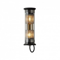 DCW éditions In The Tube 100-350 Wall Light Silver Diffusers / Gold Reflector / Black Stoppers