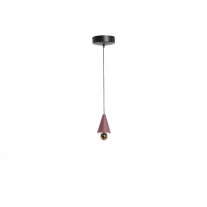 Petite Friture LED Cherry Pendant Extra Small Brown Red & Rose Gold