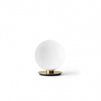 Audo Copenhagen TR Bulb Table/Wall Lamp Brushed Brass / Shiny Opal Shade