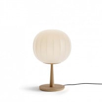 Large Lita Stemmed Table Lamp in Ash Wood