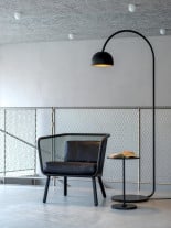 Zero Bob LED floor lamp in black