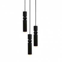 Lee Broom Fulcrum 3 Chandelier - Matte Black