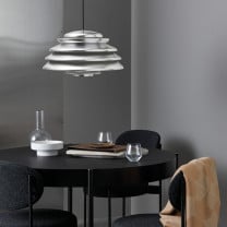 Verpan Hive Pendant Aluminium ABove Dining Table