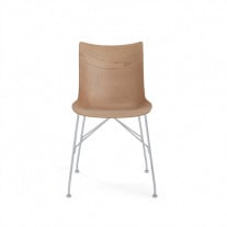 Kartell Smart Wood P/Wood Chair Slatted Ash Light Wood Chrome