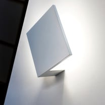 Lodes Puzzle Square LED Wall/Ceiling White - Angled