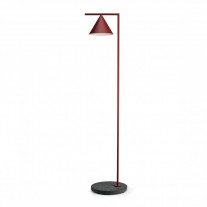 Captain Flint LED Outdoor Floor Lamp Red Burgundy