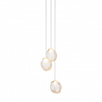 Bocci 73V Series Multi 3 Pendants Clear