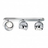 Fabbian Beluga Triple Ceiling/Wall Light - Steel