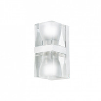 Fabbian Cubetto Double Wall Light - Crystal