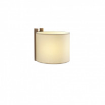 Santa & Cole TMM Corto Wall Light Beige Parchment Shade with Beech Wood Structure Hard-Wired