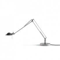 Luceplan Berenice 30 Table Lamp in Aluminium with Black Diffuser