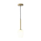 Astro Tacoma Pendant Antique Brass Tacoma Tulip White