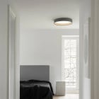 Vibia Duo Round LED Ceiling Light Lifestyle Bedroom