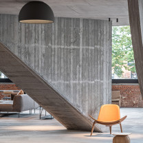 Vibia Duo Petra LED Ceiling Light Lifestyle Chair