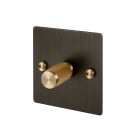 Buster and Punch 1G Dimmer Switch Smoked Bronze and Brass