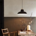 Anglepoise Original 1227 Brass Midi Wide Pendant Black