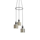Bert Frank Riddle Cluster Pendant Light 3 Satin Nickel