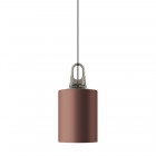 Lodes JIM Cylinder Pendant Grey Hook/Coppery Bronze Diffuser