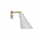 Rubn Miller Wall Light Silk Grey Brass