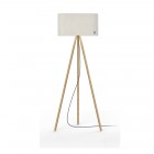 Pablo Belmont Floor Lamp White Oak