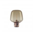 Lodes Flar Floor/Table Lamp Medium Terra Base/Honey Shade