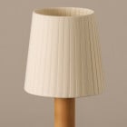 Santa & Cole Basica Minima Bateria Portable Table Lamp Ribbon Shade