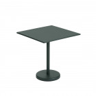 Muuto Linear Steel Café Table Square Dark Green