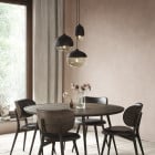 Mater Terho Pendant Light Black Satin Transparent 